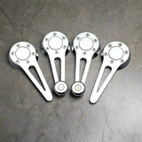 Volkswagen Beetle chrome window cranks and door handles with chrome knobs