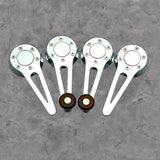 Volkswagen Beetle  chrome window cranks with wood knobs