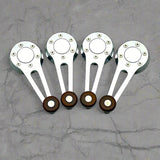 Volkswagen Beetle convertible chrome window cranks with wood knobs