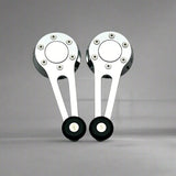 Volkswagen Bay Window Bus chrome window cranks with black  knobs