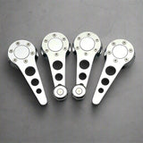 chrome window crank and door handle set for vw beetle