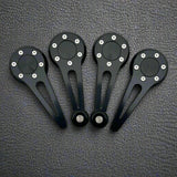 black aluminum window crank and door handle set for vw beetle, Karmann Ghia,