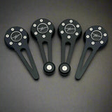 black aluminum window crank and door handle set for vw beetle, Karmann Ghia