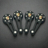 black aluminum window crank set for vw beetle convertible