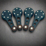 black aluminum window crank and door handle set for VW beetle convertible