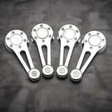 SUEDE/VENOM Window Crank & Door Handle Sets for  Beetle, Ghia, Top 3, Bay Bus, Vanagon, MK1, Vanagon and Porsche 356/914/924