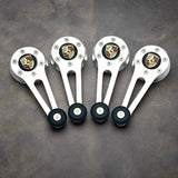 SUEDE/VENOM Window Crank & Door Handle Sets for  Beetle, Ghia, Top 3, Bay Bus, Vanagon, MK1, Vanagon and Porsche 356/914/924