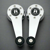 Window Cranks for VW Bay Window Bus, Vanagon, MK1, Porsche 914, Porsche 944, Chrome with Black knobs