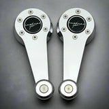 Window Cranks for VW, fits Beetle, Karmann Ghia, Type 3, Bay Window Bus, Vanagon, MK1, Porsche 914, Porsche 944, Chrome with chrome knobs