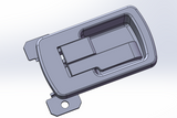 Interior Locking Door Handle, Chrome, Right: T2 Bus (1969-1972), 914 (1970-1976) 411-837-072