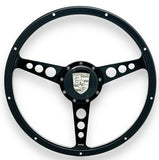 porsche logo horn button for 9 bolt steering wheels