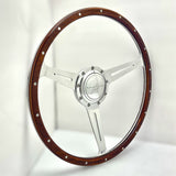 Karmann Ghia script logo horn button for 9 bolt steering wheels