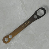 Black powder coated crank pulley wrench for VW type 1 engine.