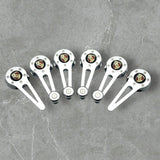 VW Beetle Convertible Window cranks and door handles, chrome with Porsche Logo and Chrome knobs