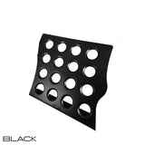 Custom black powder coated footrest for VW Karmann Ghia