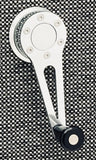 Suede Window Crank with Black knob