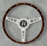 wood rimmed steering wheel with rivets for vw beetle, Karmann Ghia, type 3, thing, mk1, vanagon and Porsche 914