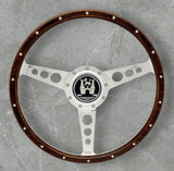 wolfsburg logo horn button for 9 bolt steering wheels 