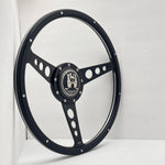 black wood steering wheel for vw beetle, Karmann Ghia, type 3, thing and Porsche 914