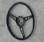 black wood steering wheel for vw beetle, Karmann Ghia, type 3, thing and Porsche 914