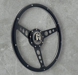 ONYX STEERING WHEEL for BEETLE, GHIA, TYPE 3, THING & PORSCHE