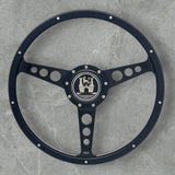 black wood steering wheel for vw beetle, Karmann Ghia, type 3, thing and Porsche 914