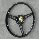 ONYX STEERING WHEEL for BEETLE, GHIA, TYPE 3, THING & PORSCHE