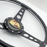 ONYX STEERING WHEEL for BEETLE, GHIA, TYPE 3, THING & PORSCHE