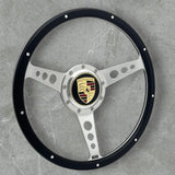 porsche logo horn button for 9 bolt steering wheels 