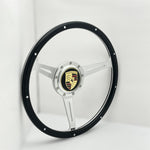 SUEDE STEERING WHEEL for BEETLE, GHIA, TYPE 3, THING & PORSCHE