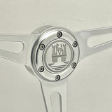 wolfsburg logo Lasered horn button for 6 bolt steering wheels, 