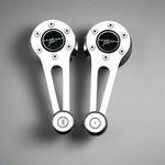 Billet VW Karmann Ghia  Window cranks, chrome with chrome knobs. 