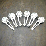 Volkswagen Beetle convertible chrome window cranks and door handles with chrome knobs