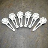 Volkswagen Beetle convertible chrome window cranks and door handles with chrome knobs