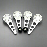 chrome window crank and door handle set for vw beetle