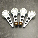 chrome window crank and door handle set for vw beetle