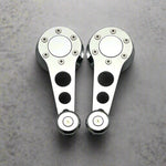 chrome window crank and set for vw beetle, Karmann Ghia, type 3, bay window bus, vanagon and Porsche 914