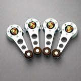 chrome window crank set for vw beetle convertible with porsche log0