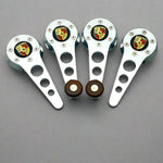 chrome window crank and door handle set for vw beetle and Karmann Ghia with Porsche logo