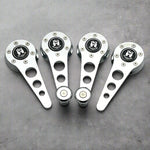 RALLYE Window Crank & Door Handle Sets for  Beetle, Ghia, Top 3, Bay Bus, Vanagon, MK1, Vanagon and Porsche 356/914/924