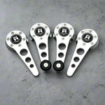 chrome window crank and door handle set for vw beetle