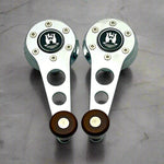 chrome window crank set for vw beetle, Karmann Ghia, type 3, bay window bus, mk1, vanagon and Porsche 914