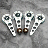 chrome window crank and door handle set for vw beetle,