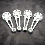 SUEDE/VENOM Window Crank & Door Handle Sets for  Beetle, Ghia, Top 3, Bay Bus, Vanagon, MK1, Vanagon and Porsche 356/914/924