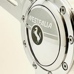 westfalia logo horn button for 9 bolt steering wheels 