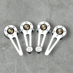 VW Beetle Window cranks and door handles, chrome with Porsche Logo and Chrome knobs