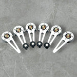 VW Beetle Convertible Window cranks, chrome with Porsche Logo and black knobs