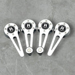 VW Beetle Window cranks, chrome with Wolfsburg logo