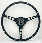 ONYX STEERING WHEEL for BEETLE, GHIA, TYPE 3, THING,PORSCHE, SPLIT/BAY & VANAGON