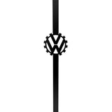 Black COG style hood prop for early Volkswagen Beetle